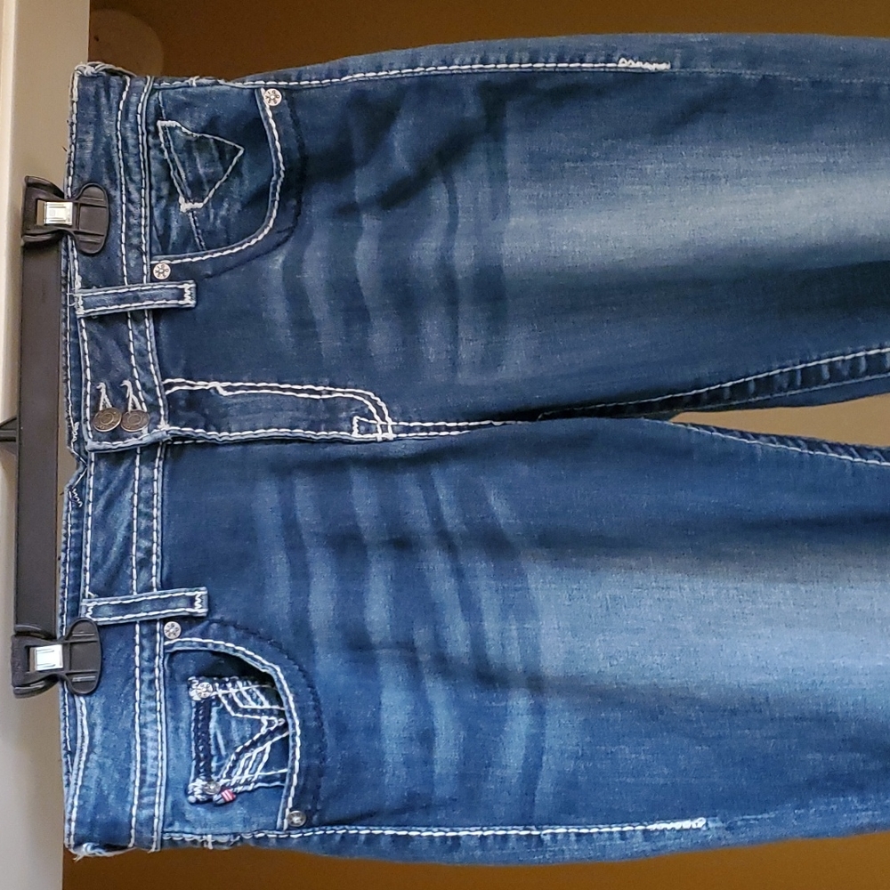 JEANS, VIGOSS, SIZE 14, LENGTH 30, BLUE
